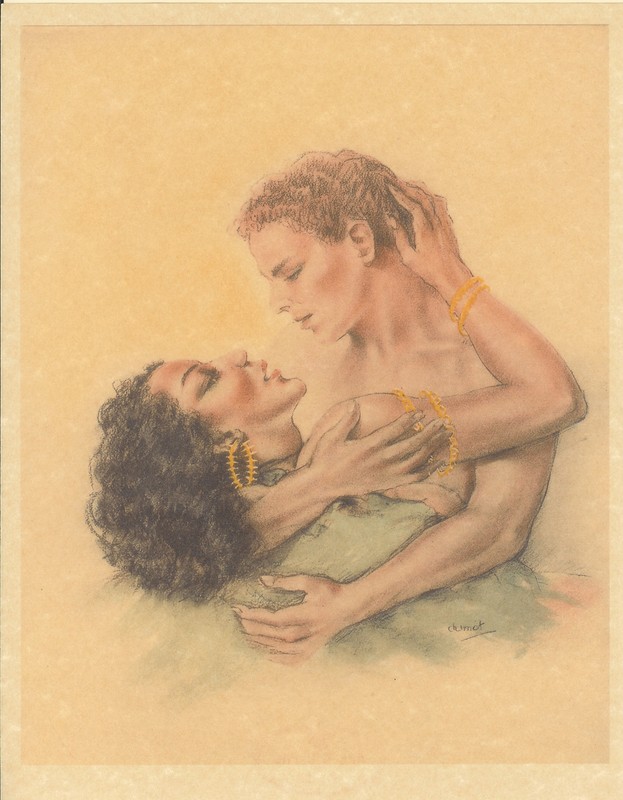 Edouard Chimot Modern Reprint – Roses des sables #12 * Ready to frame