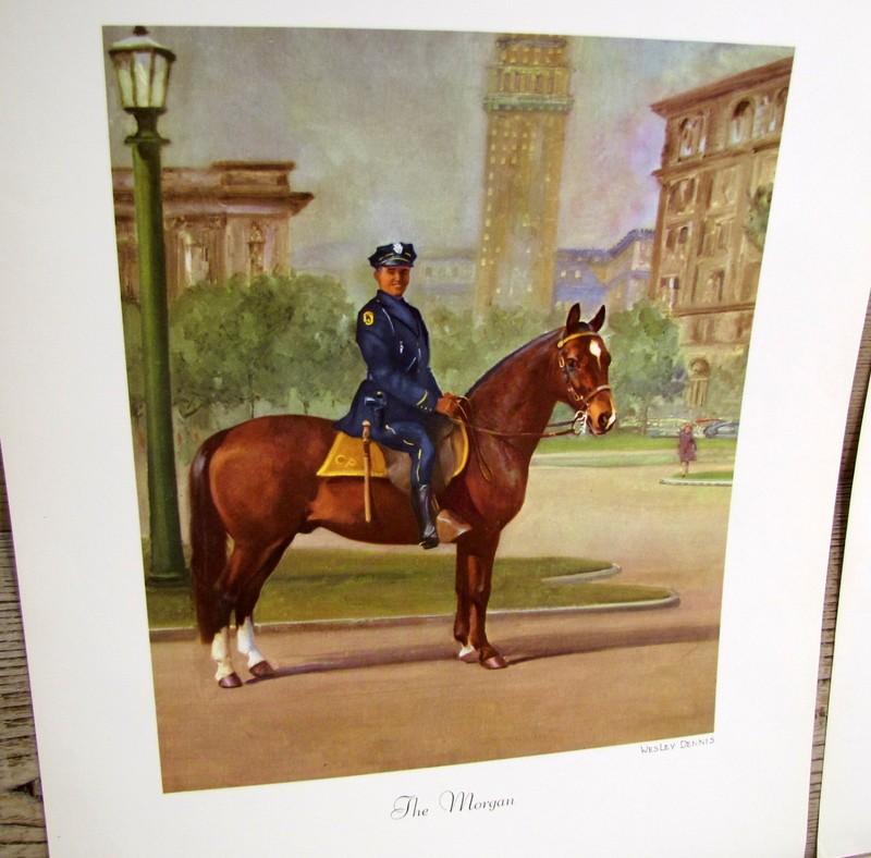 Vintage Wesley Dennis Horse Prints Lot 6 From 1951 Rand McNally Portfolio 16x12" gallery