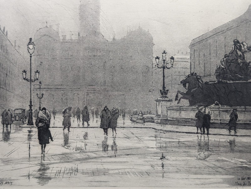 Joanny Drevet (1889-1969) Original Etching Signed & Numbered /150 Lyon France gallery