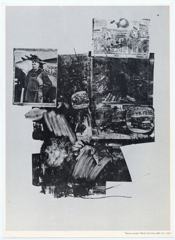 Robert Rauschenberg vintage 1967 «Booster Study» Gemini G.E.L. 67-102