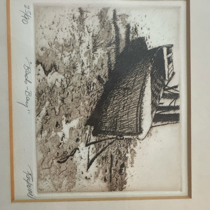Dale Rayburn Set of 2 Signed/Numbered Etching Prints: Back Bay & Wild Ivy Patch gallery