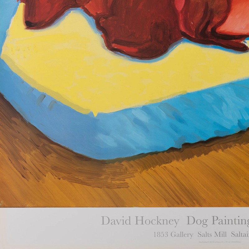 David HOCKNEY: Dogs Painting - Original Color Poster gallery