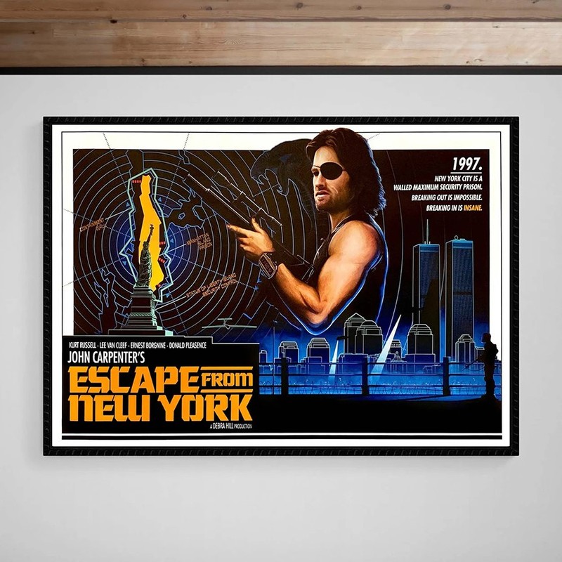 Escape From New York 1981 Poster John Carpenter Fine Art Paper Print