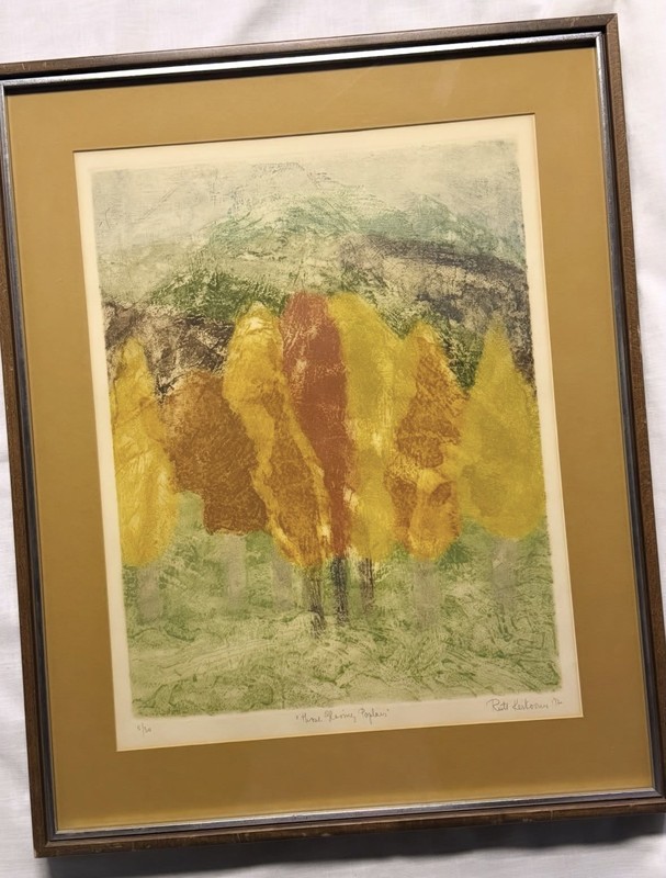 Vintage mid century Ruth Kerkovius intaglio etching signed numbered art