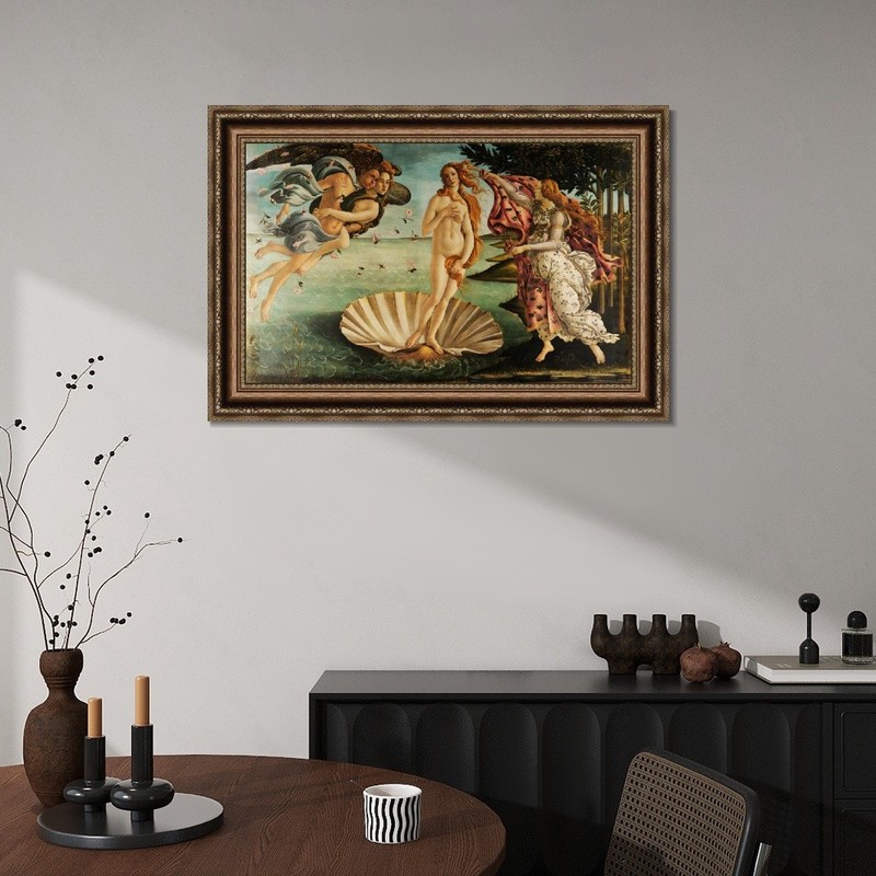 Framed Canvas Print The Birth of Venus by Sandro Botticelli Wall Art 28"x40" gallery