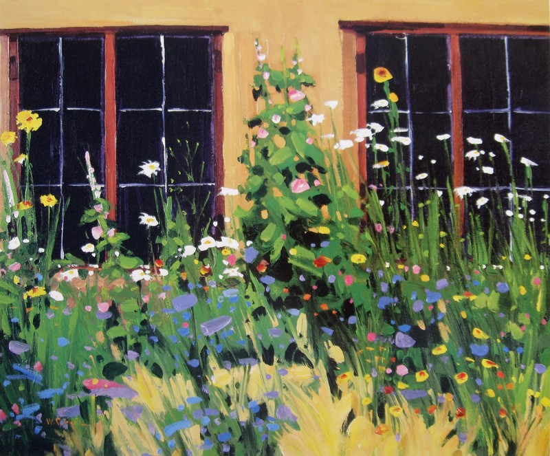 William Hook, «New Mexico Garden», poster, 20″h x 24.25″w image, signed/unsigned