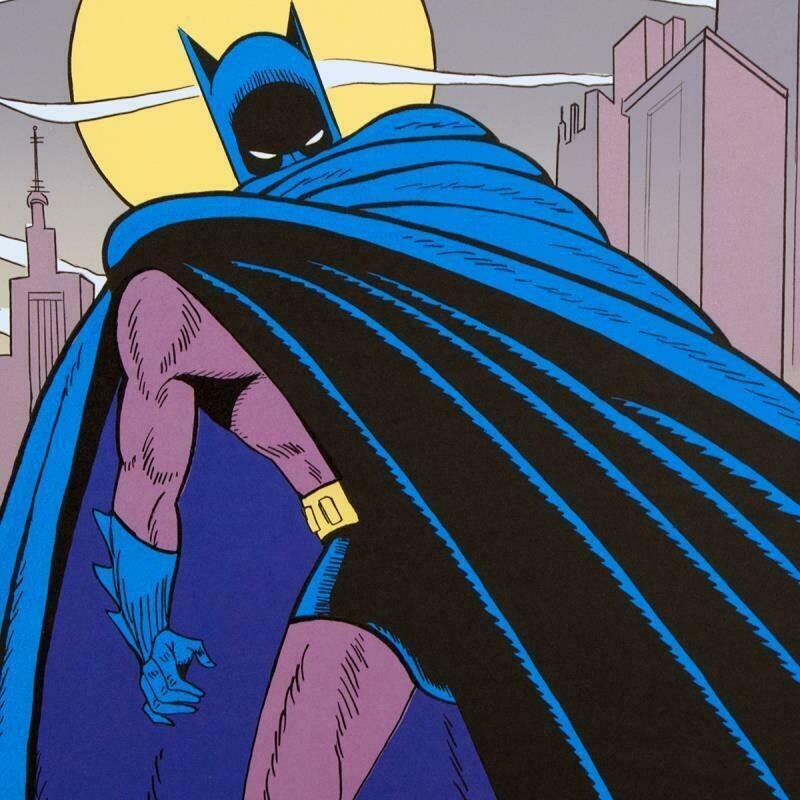 Bob Kane Batman Over Gotham DC 1989 Hand Signed Limited Edition Lithograph COA gallery