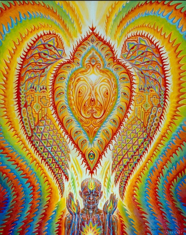 Abstract Psychedelic Visionary Art Alex Grey Poster Painting Prints Large gallery