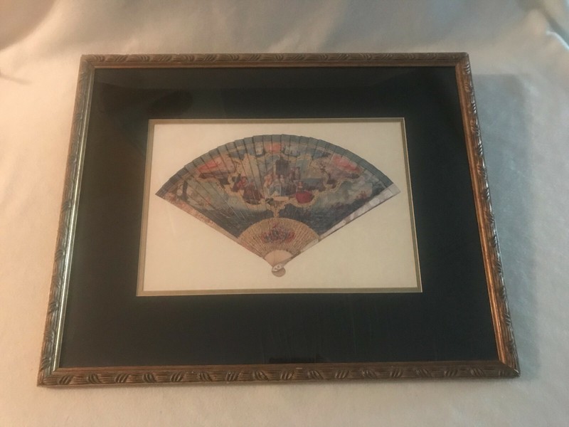 OLD COUNTRY FAN ART PRINT FRAMED & MATTED 26 X 21 INCHES FRAMED