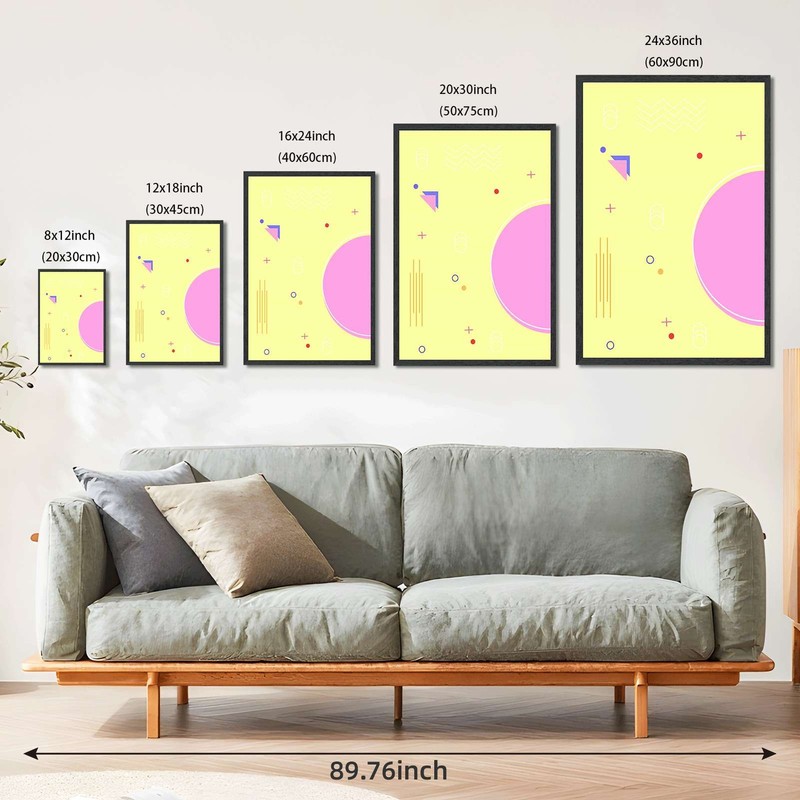 Geometric Abstract Shapes Wall Art Canvas Oil Paintings Reproduction gallery