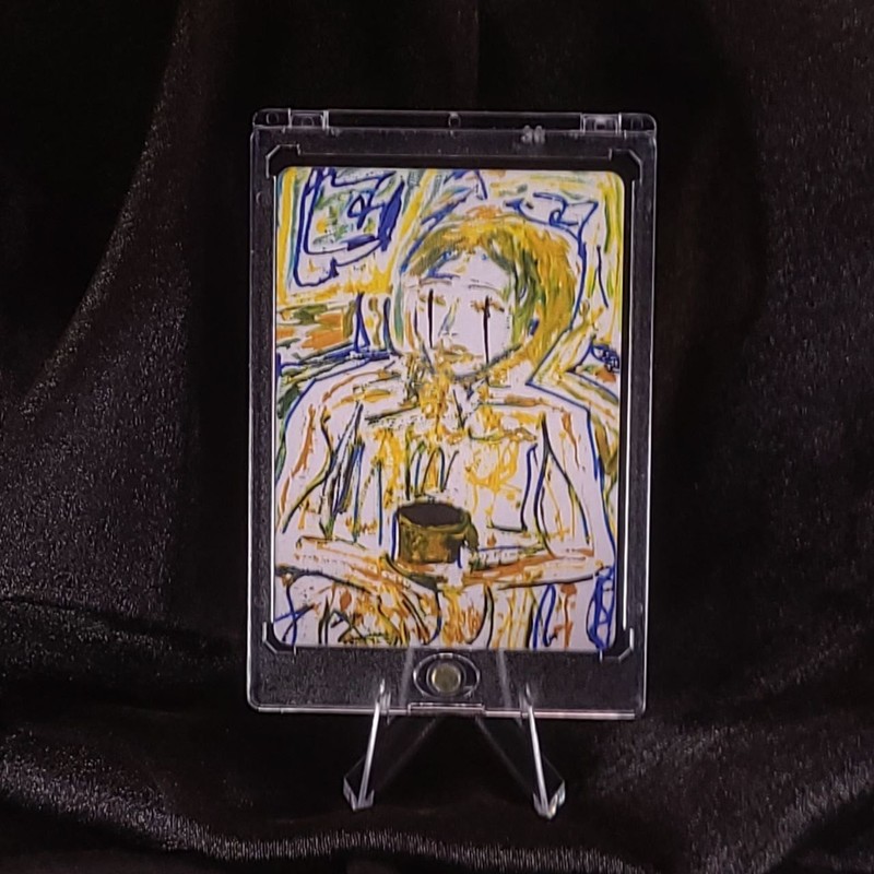 A Simple Meditation ACEO Art Card Ltd Ed 3/50 | JFeelgood | Acrylic | Mag Case