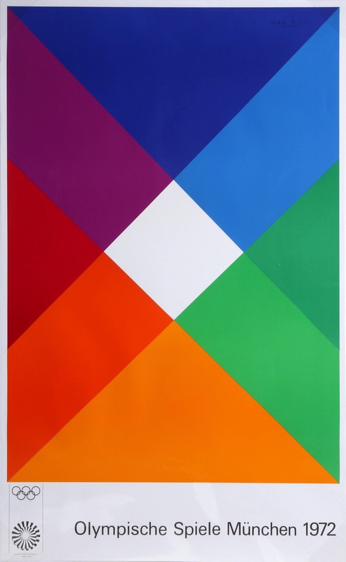 Max Bill, Munich Olympics Poster, Screenprint Poster