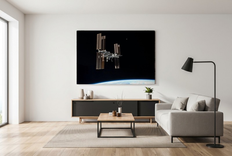 NASA - The ISS Photographed From the Space Shuttle Atlantis STS-135 - Art Print gallery