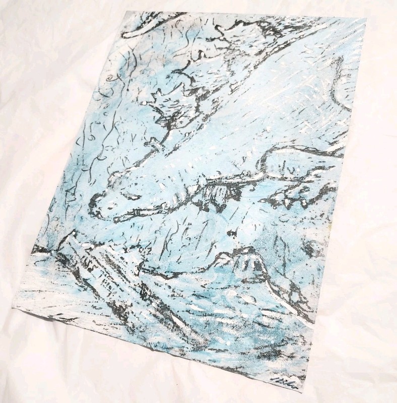 9 inch x 12 inch - Handmade Non-digital PRINT - NO FRAME By A. Avila gallery