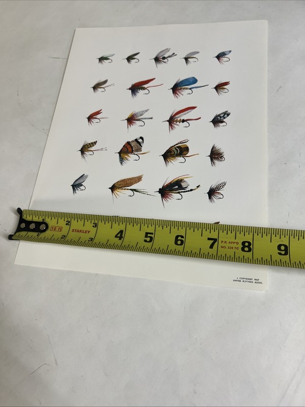 Vintage Austin Hogan 1967 fly fishing print united flytyers association 8.5”x11 gallery