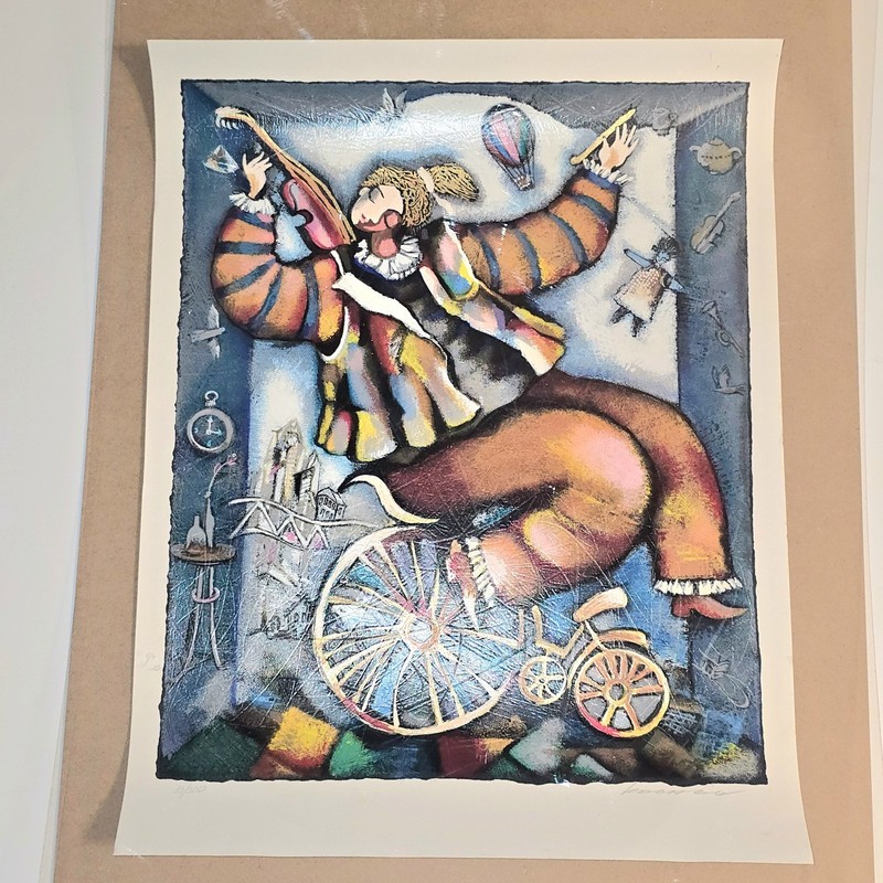 Michael Kachan "Violin Solo" 18.5" x 24" Serigraph Signed and Numbered 55/320