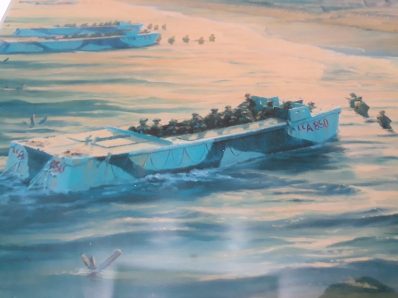RAF Spitfire Glass Print 50 x 35 cm Wall Mounts Attached Beach Landing gallery