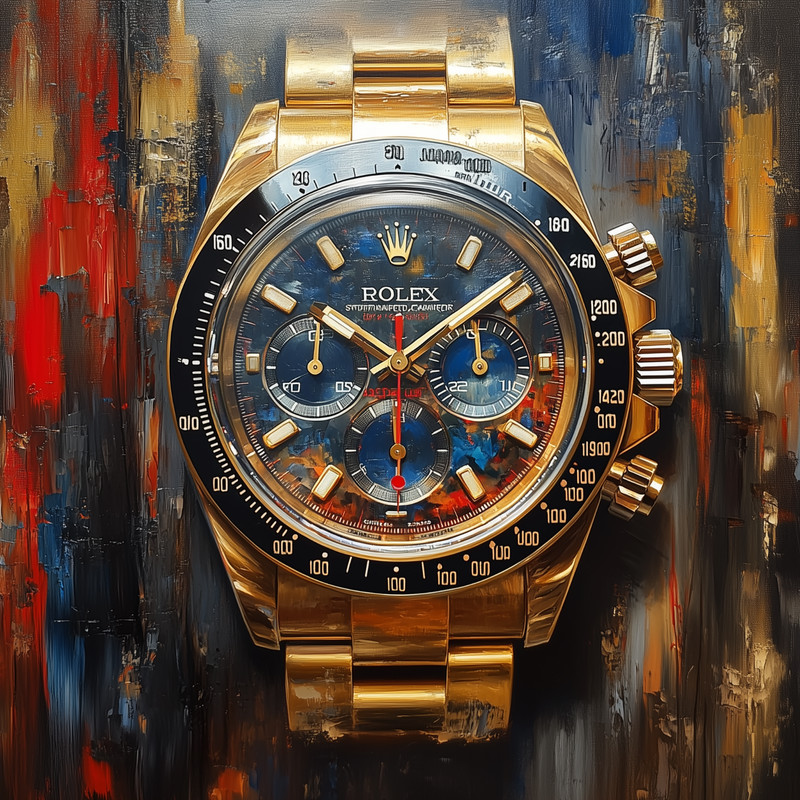⌚ Rolex Watch Art 🖼️ | 24×24″| Museum Giclée Print 🎨 | ✍️ 1/25 | COA 🧾 | V70