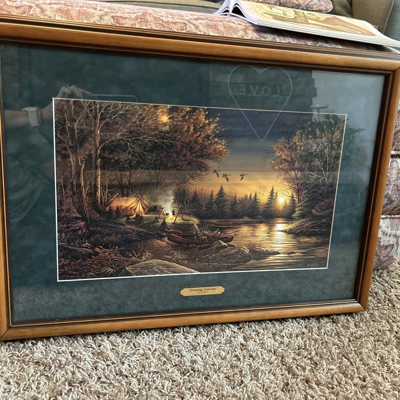 Terry Redlin ‘Evening Solitude’ Framed Print 25×18 Inches