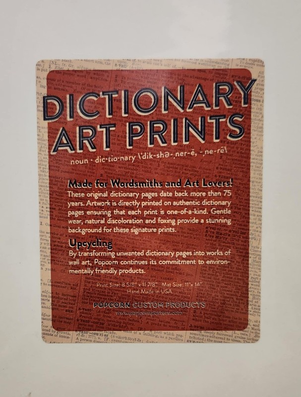 EMEK Lady Bug 2017 Dictionary Page Art Print First Known Print One of A Kind 1/1 gallery