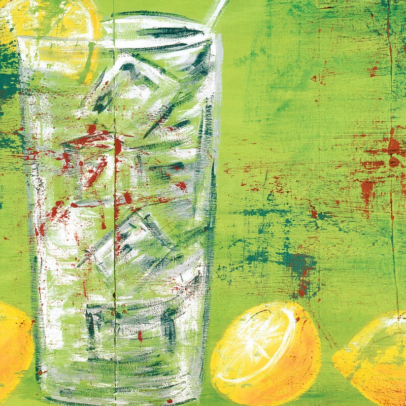 24W"x24H" IT'LL COST NOTHING TO DREAM by RODNEY WHITE - LEMONS LEMONADE CANVAS gallery