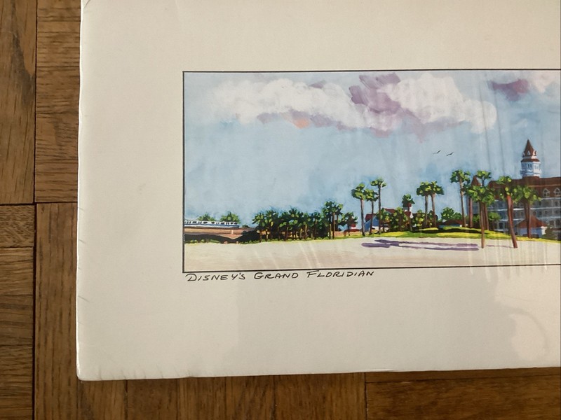 Alexandria Skordas Disney’s Grand Floridian art print 1999 8x20 gallery