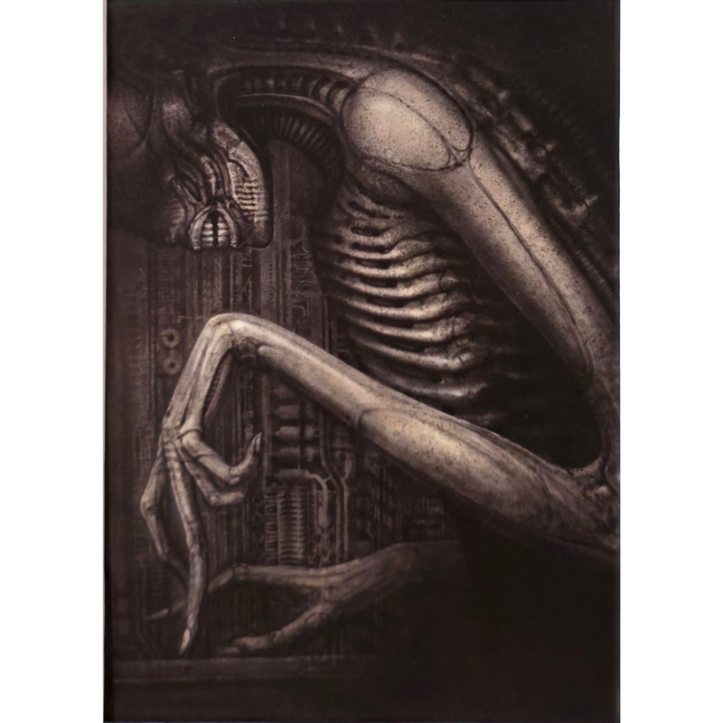 H.R. GIGER “The Redeemer” Alien Biomechanical Surreal Art Framed Print