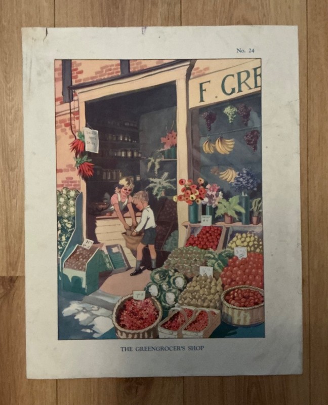 14 x Rare Antique 1938 Macmillan School Posters Enid Blyton 52cm x 41cm gallery