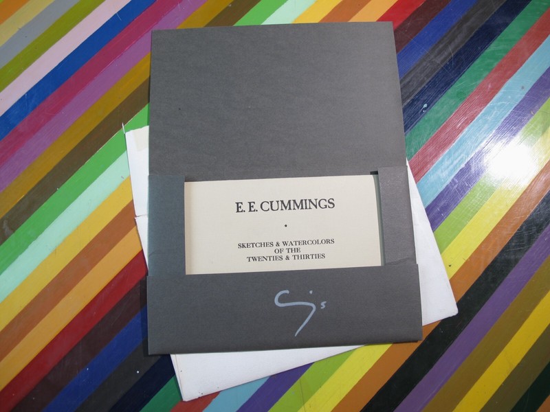 vtg 1960s EE Cummings Sketches and Watercolors Catalogue Gotham Book Mart gallery
