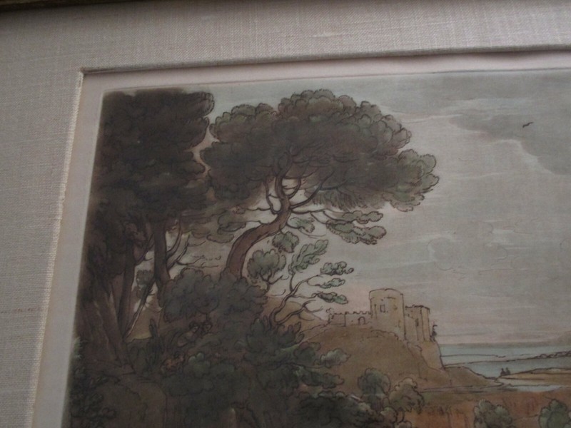 CLAUDE LORRAIN DRAWING RICHARD EARLOM MEZZOTINT ENGRAVING 18TH CENTURY LANDSCAPE gallery