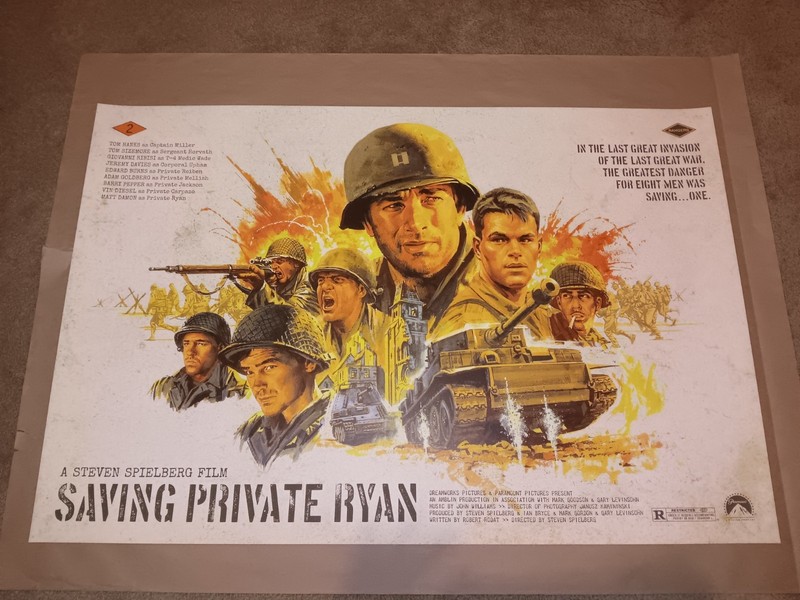 Saving Private Ryan Paul Mann Screen Print Mondo Steven Spielberg