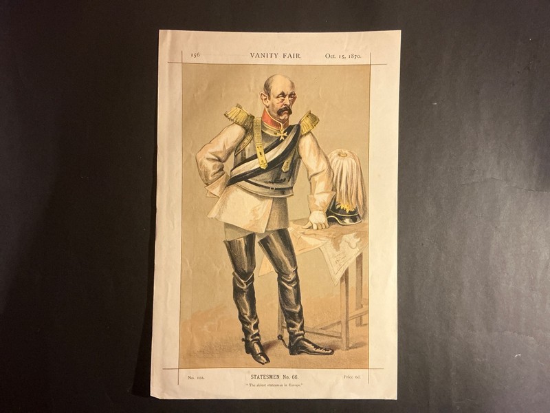 Antiquarian Print – Count Von Bismarck – Royalty – 1870