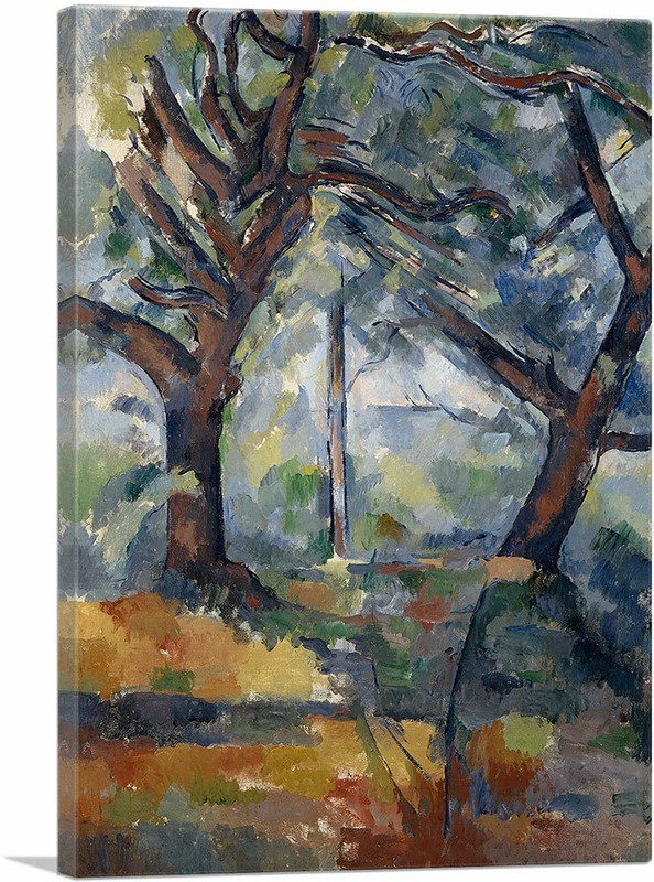 ARTCANVAS The Big Trees 1904 Canvas Art Print by Paul Cezanne