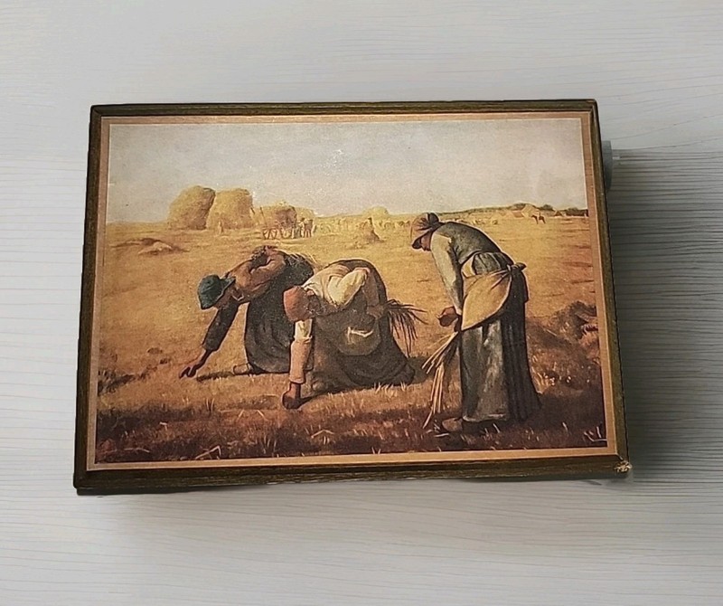 Vtg «The Gleaners» Berliner & Mcginnis Gallerie Miniature Art GM-52■