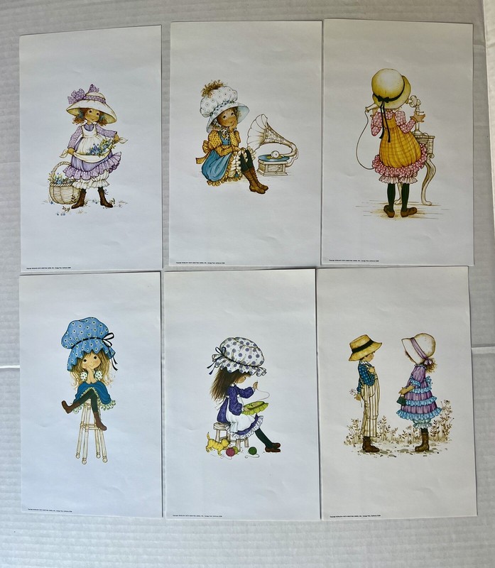 1974 Petticoats And Pantaloons Paper Art 6 Prints 8-1/2 x 5-1/4” #6280 Vintage gallery