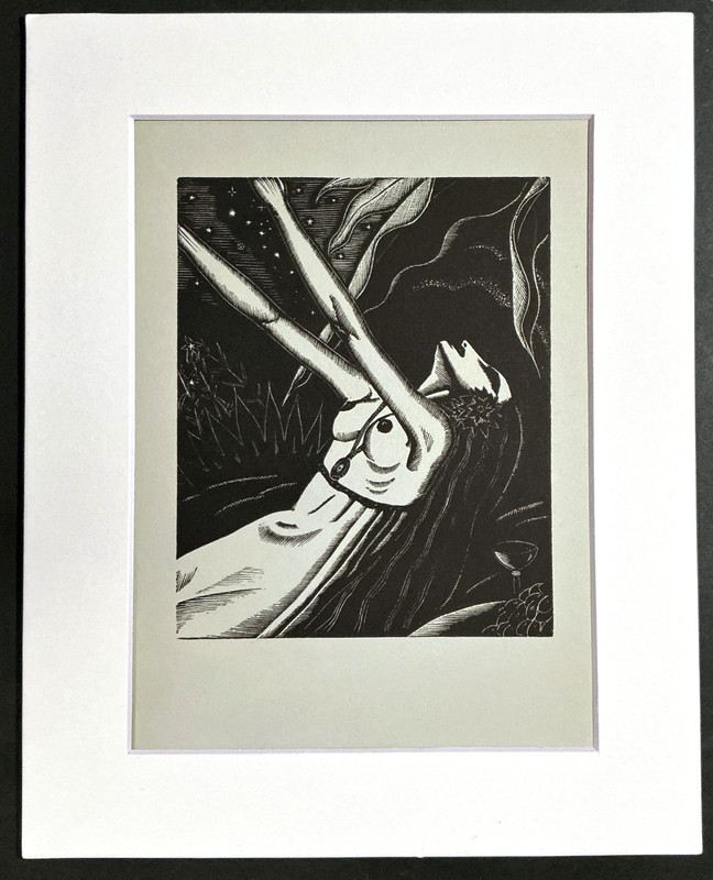 1931 James Reid Original Art Deco Matted 8x10 inch Ready to Frame. Song of Songs