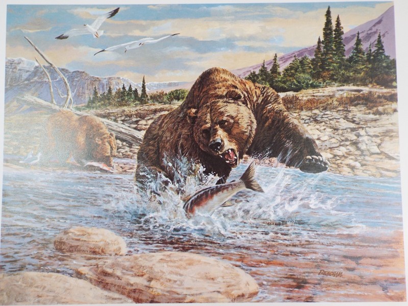 5 - 14"x 11" Vintage Tom Beecham Prints Please Read and Look at All Pictures gallery