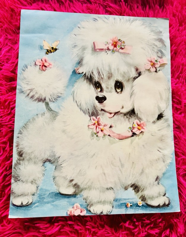4 VTG Kitschy Pet Prints 11x14” Each Unframed Cute Puppies, Kittens & Flowers 🌺 gallery