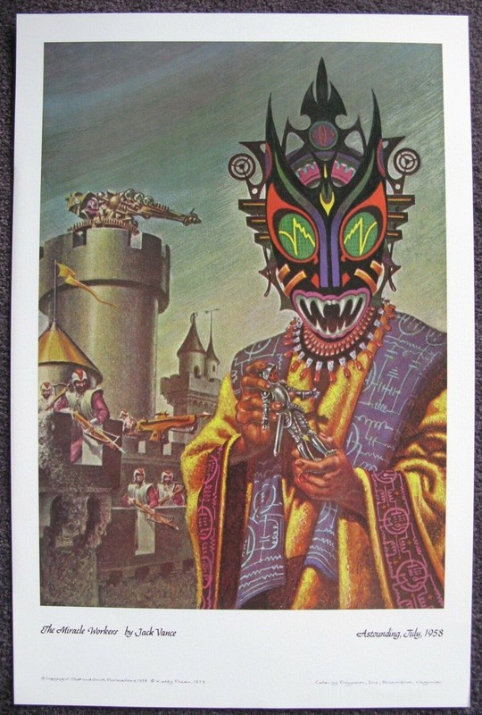 KELLY FREAS CLASSICS OF SCI FI PRINT MIRACLE WORKERS