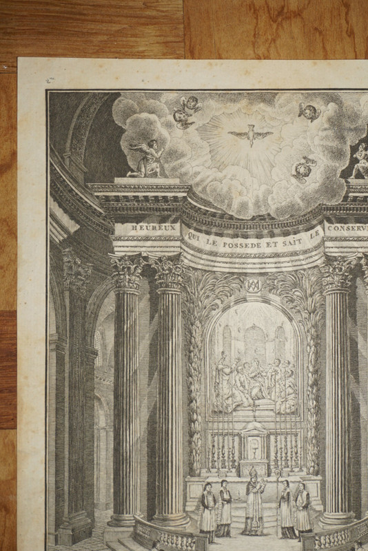 ENGRAVING XVIII° RELIGION COMMUNION JESUS CHRIST GOD POPULAR IMAGERY 1800 gallery