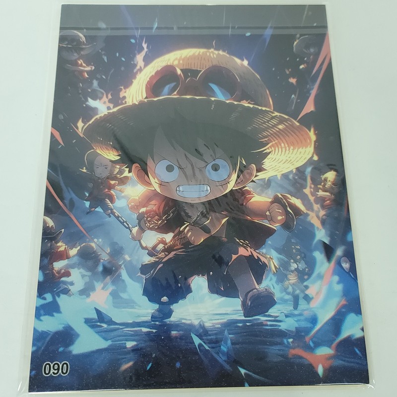 Baby Nami Luffy #090 One Piece Double-sided Art Board Size A4 8″x 11″ Waifu Card