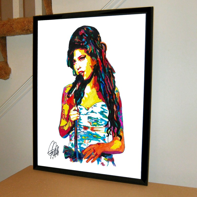 Amy Winehouse Singer Soul Music Print Poster Wall Art 18×24