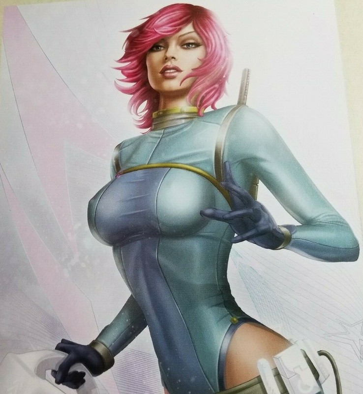 Eamon O’Donoghue SPACE GIRL VERA Futuristic Sexy Suit Science FictionPinup PRINT