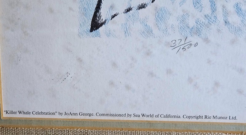 KILLER WHALE CELEBRATION JOANN GEORGE SIGNED NUMBERED PRINT ART TLINGIT ALASKA gallery