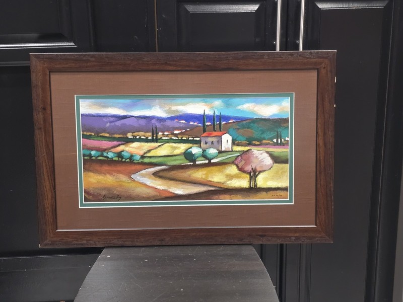 Aritst Proof! Slava Brodinsky Framed Hand Signed #39/50x̌ Serigraph Painting Art