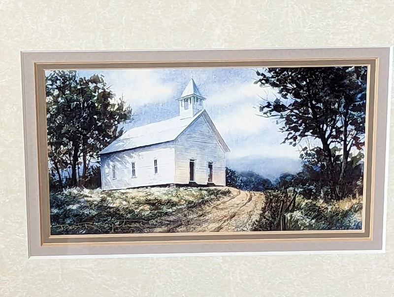 Don Ringstrom Great Smoky Mountains "Methodist Church" Framed Print Signed gallery
