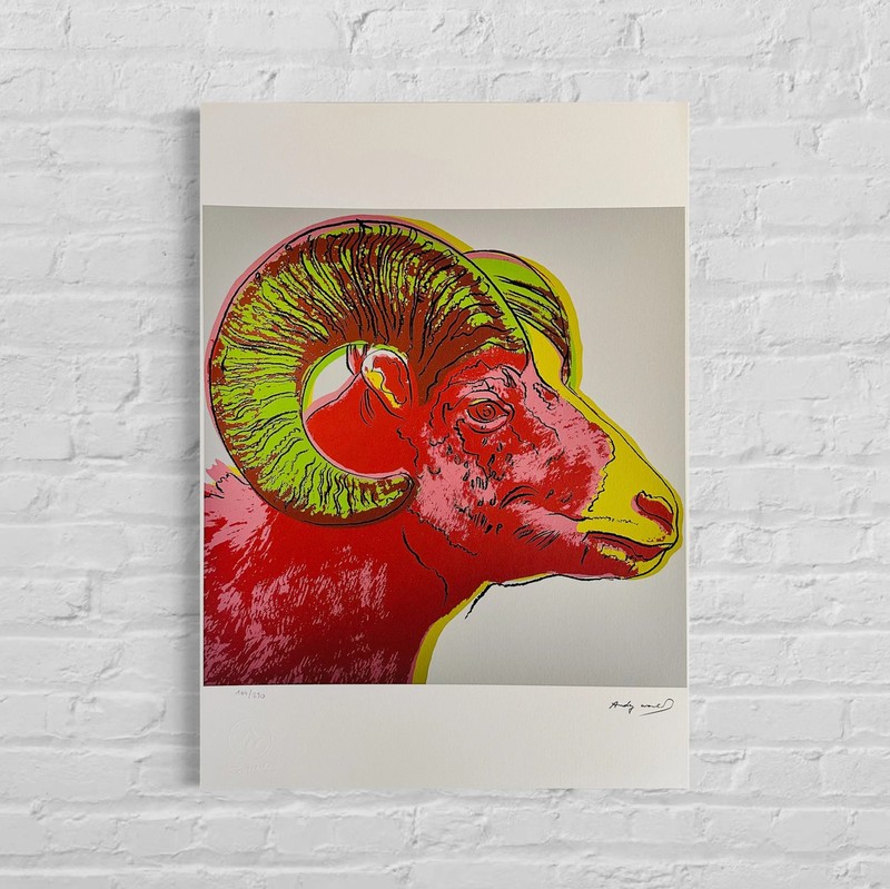 Andy Warhol Ram Lithograph on Arches 300gsm 16.5x23in (42×59 cm)