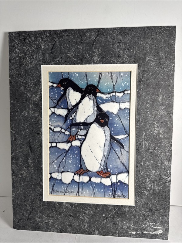 Limited Edition Kae Taylor Chickadee matted to 10 by 16 signed numbered