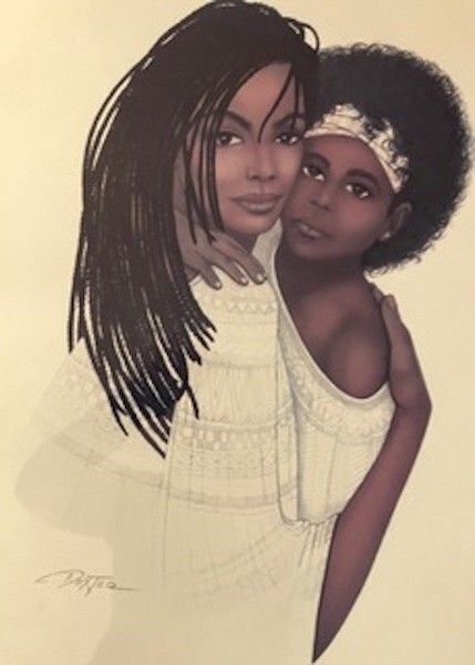 DEXTER GRIFFIN "MOTHER'S LOVE" CLASSIC ART PRINT LITHOGRAPH ON PAPER gallery
