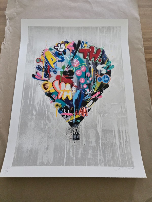 Martin Whatson Balloon print MINT S/N 2025 COA Graffiti prints